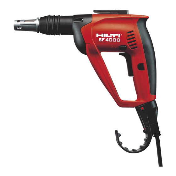 Hilti SF 4000 Handbücher