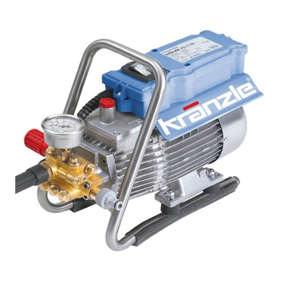 Kranzle HD 7/120 Betriebsanleitung