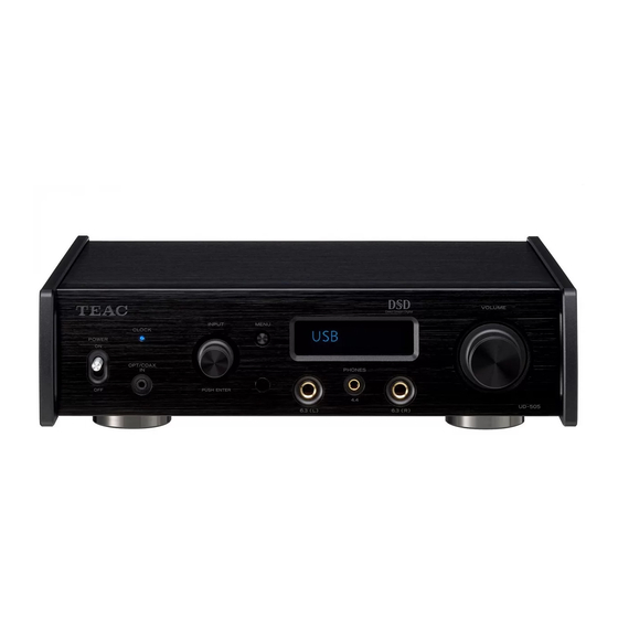 Teac UD-505-X Bedienungsanleitung