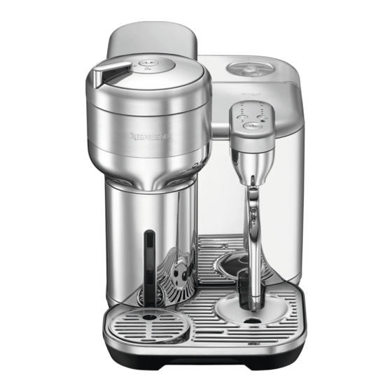 Sage NESPRESSO VERTUO CREATISTA Bedienungsanleitung