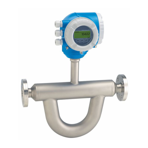 Endress+Hauser Proline Promass Q 300 Betriebsanleitung