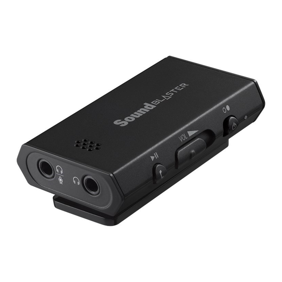 Creative Sound Blaster E1 Benutzerhandbuch