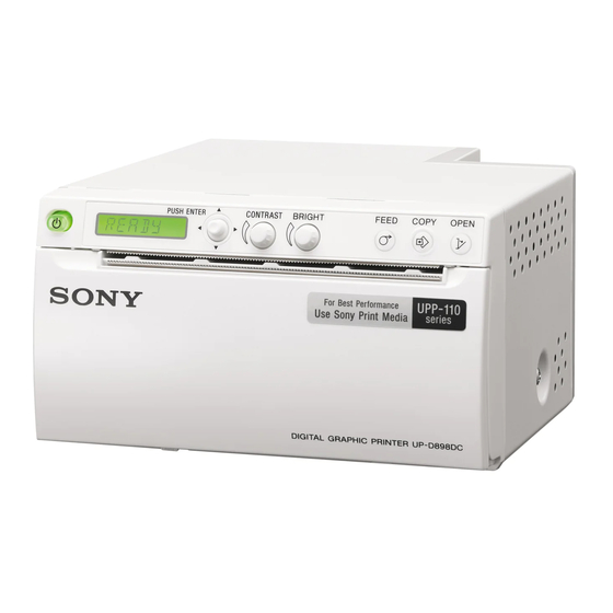 Sony UP-D898DC Handbücher