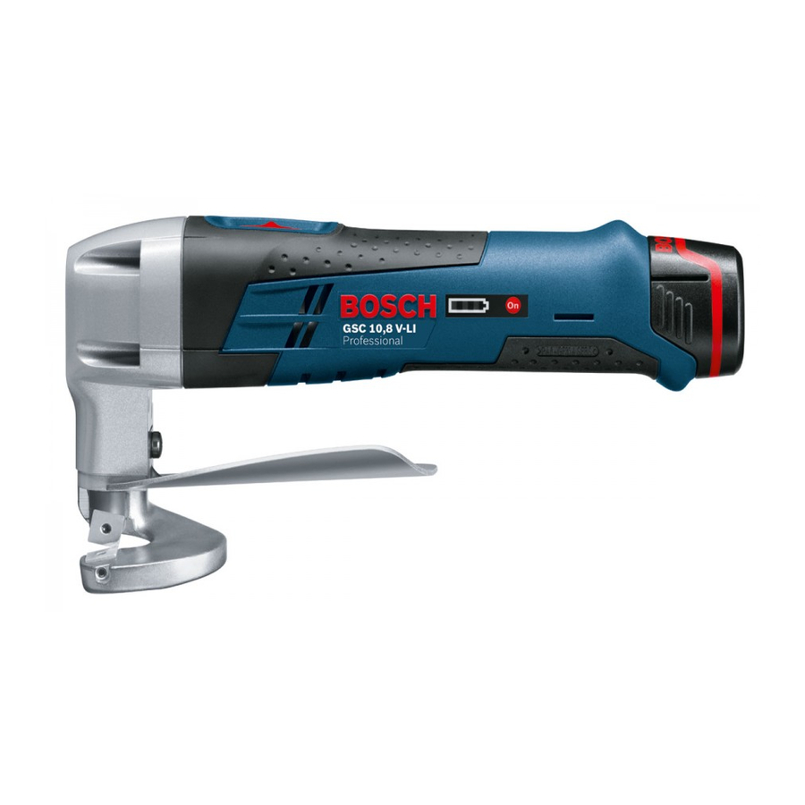 Bosch GSC 10,8 V-LI Professional Originalbetriebsanleitung
