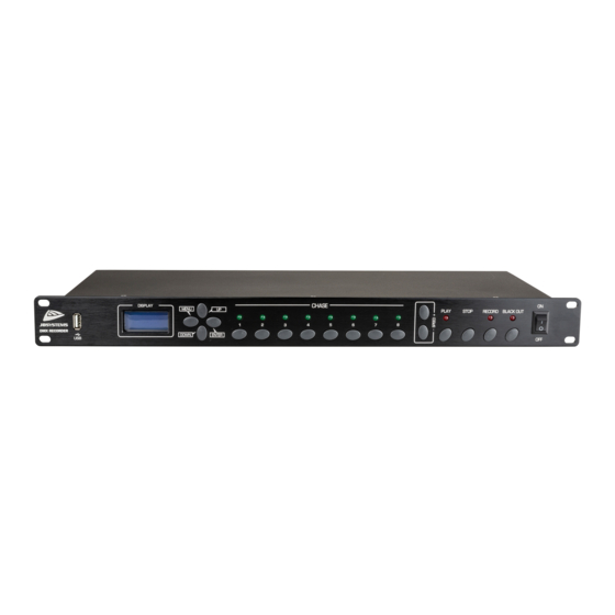 JB Systems dmx recorder Bedienungsanleitung
