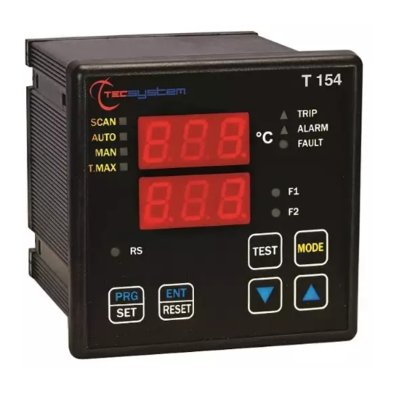 TECSYSTEM T154-4 Anleitung Zur Bedienung, Installation, Montage Und Programmierung