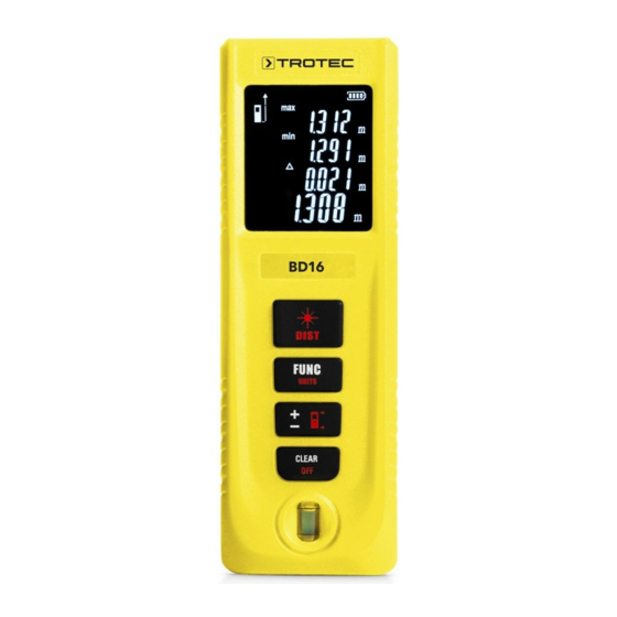 Trotec BD16 Bedienungsanleitung