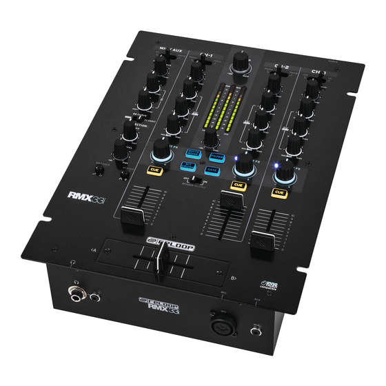 Reloop RMX 33i Handbücher