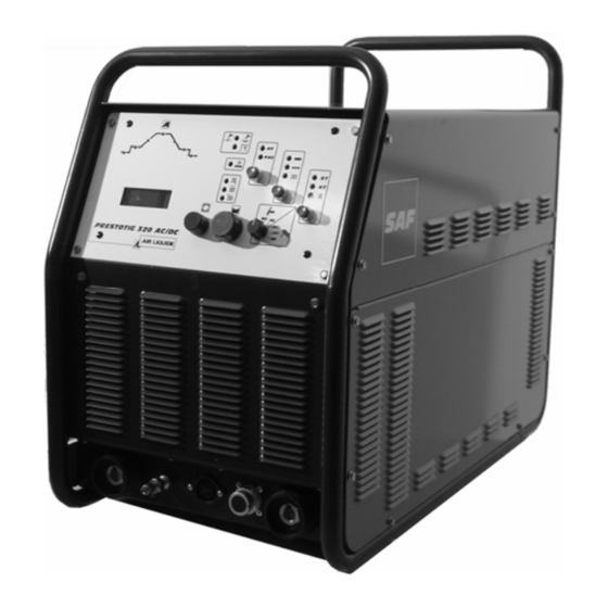 Air Liquide SAF PRESTOTIG 320 AC/DC Betriebs-Wartungs Und Sicherheitsanleitung