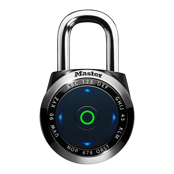 Master Lock eONE Gebrauchsanweisung