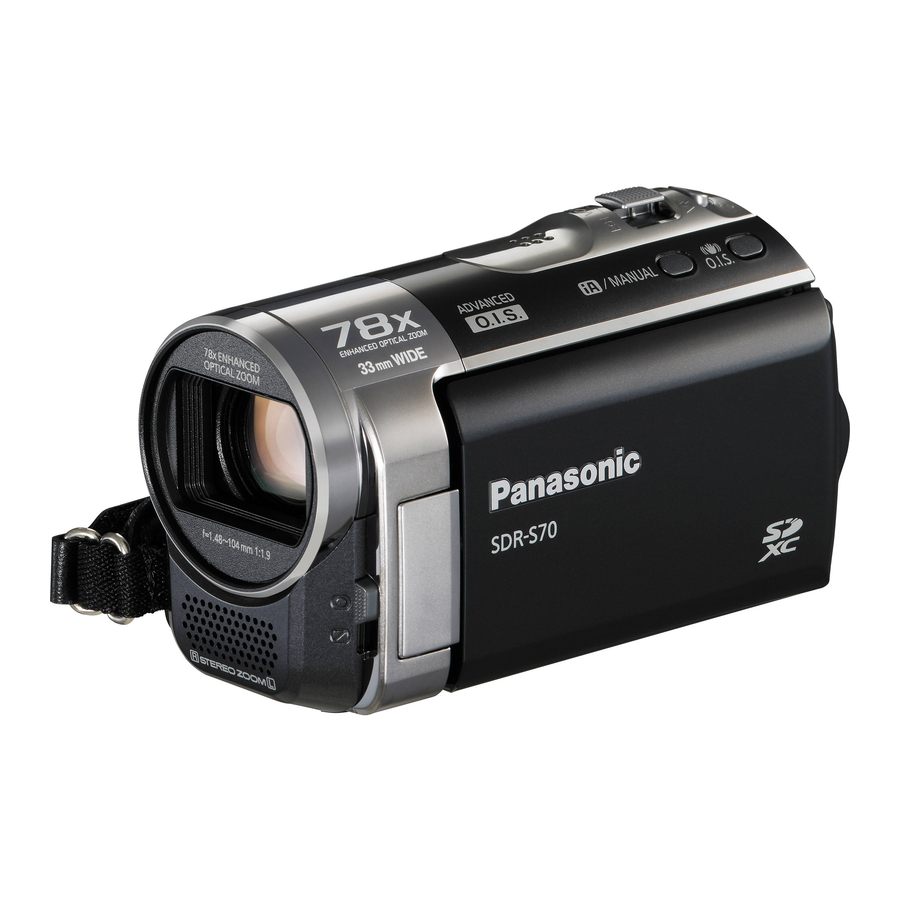 Panasonic SDR-S70 Bedienungsanleitung