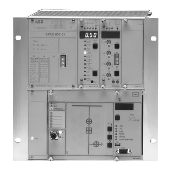 ABB SPAC 537 C Betriebsanleitung Und Technische Beschreibungen
