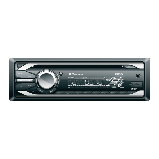 Phonocar VM 024 Gebrauchsanweisungen