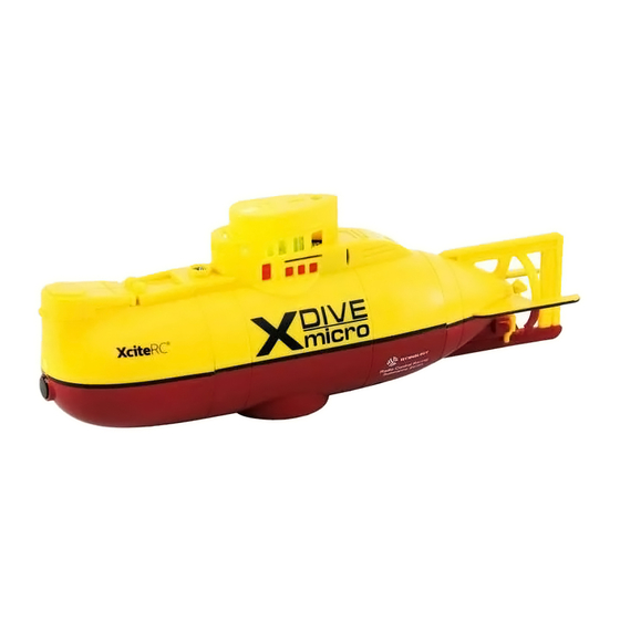 XciteRC 42001000 X-Dive micro U-Boot yellow Bedienungsanleitung