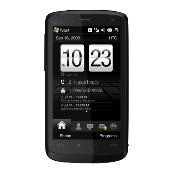 HTC TOUCH HD Handbuch