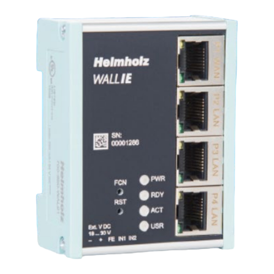 helmholz 700-860-WAL01 Schnellstartanleitung