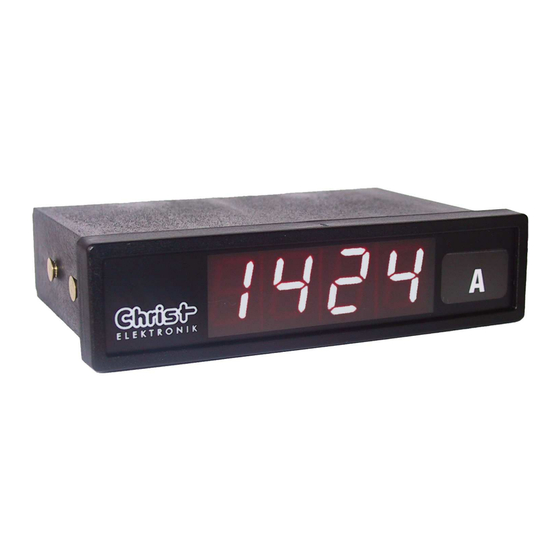 Christ Elektronik CAM 120 Bedienungsanleitung