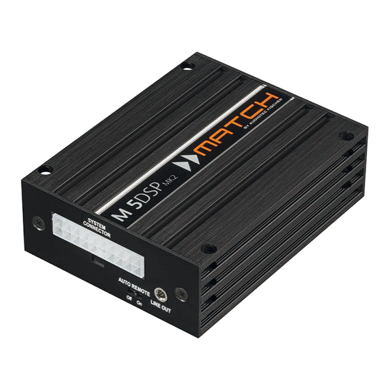 Match M 5DSP MK2 Installationshinweise