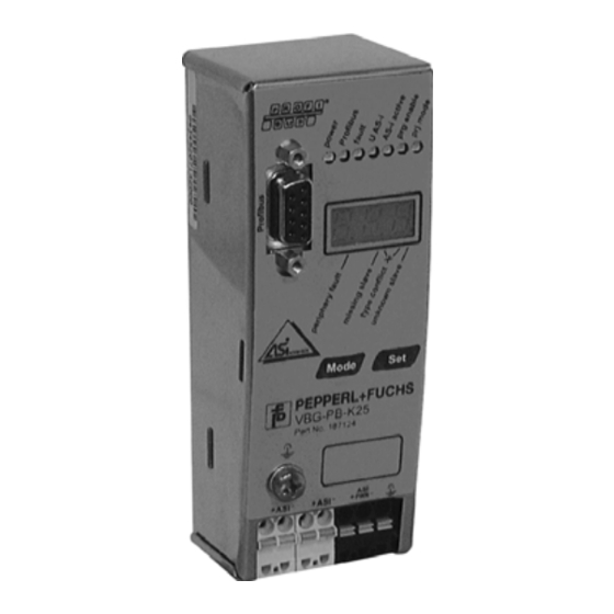 Pepperl+Fuchs VBG-PB-K25 Handbuch