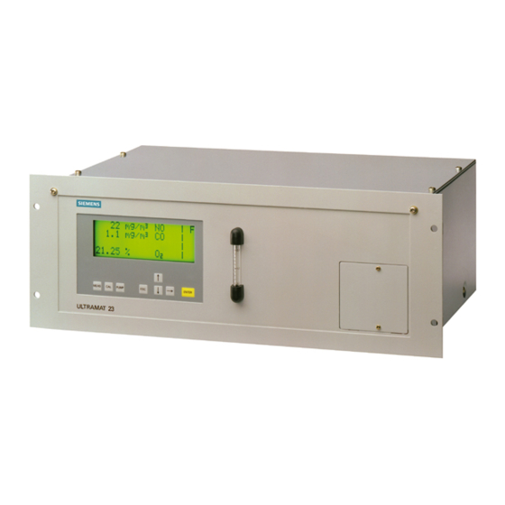 Siemens ULTRAMAT 23 Gerätehandbuch