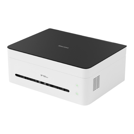 Ricoh SP 150 series Installationsanleitung