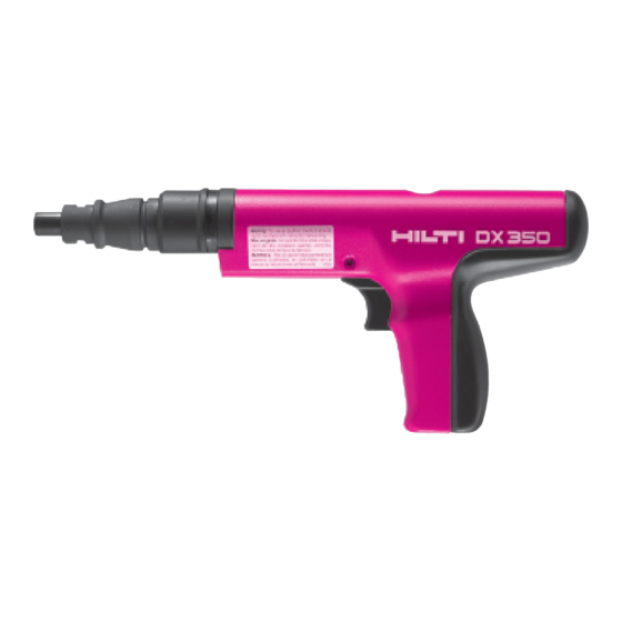 Hilti DX350 Bedienungsanleitung