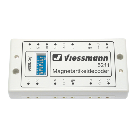 Viessmann 5211 Bedienungsanleitung