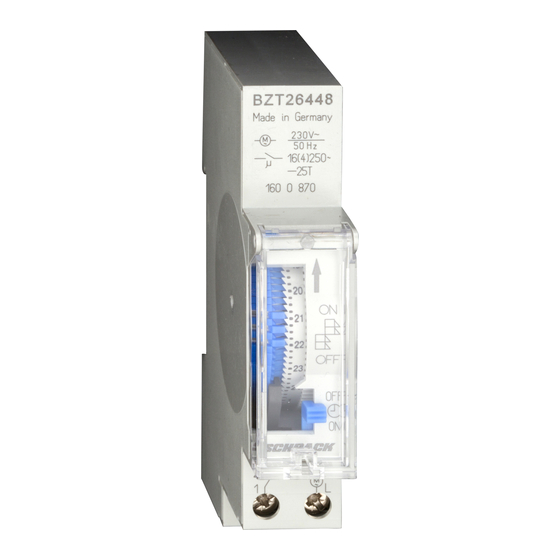 Schrack Technik BZT26448 Bedienungsanleitung