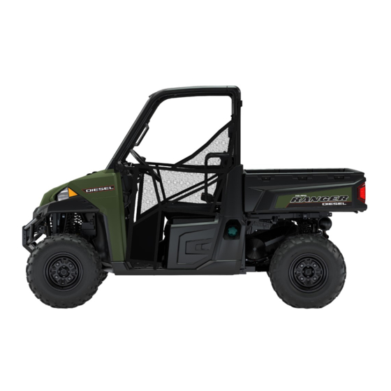Polaris RANGER Diesel Traktor 2018 Betriebsanleitung Für Wartung Und Sicherheit