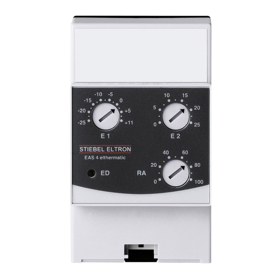 STIEBEL ELTRON EAS 4 elthermatic Gebrauchs- Und Montageanweisung