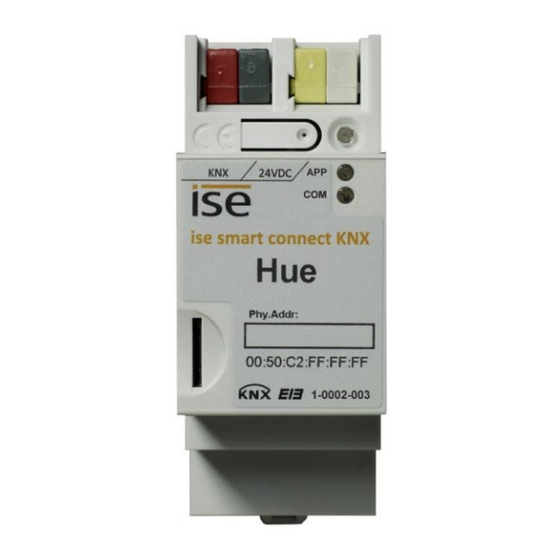 ISE smart connect KNX Hue Produkthandbuch