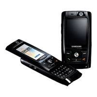 Samsung SGH-D820 Bedienungsanleitung