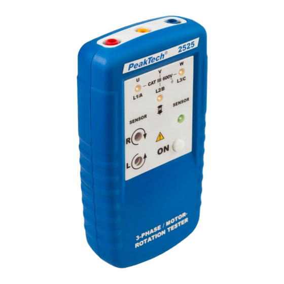 PeakTech 2525 Bedienungsanleitung