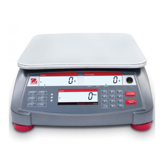OHAUS Ranger Count 4000 Serie Benutzerhandbuch