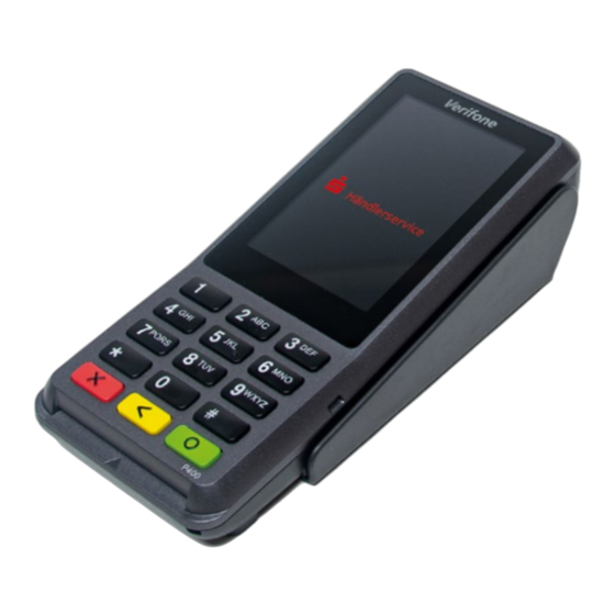 VeriFone P400 Schnelleinstieg
