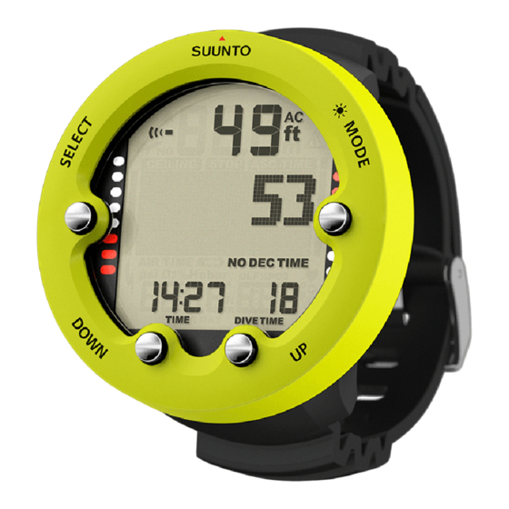 Suunto Zoop Novo Benutzerhandbuch