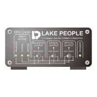 Lake People DFC C430 Mk 3 Bedienungsanleitung