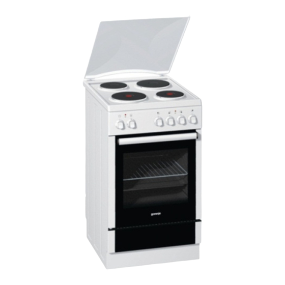 Gorenje E 57120 A Handbücher