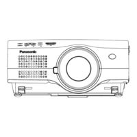 Panasonic PT-L785E Bedienungsanleitung