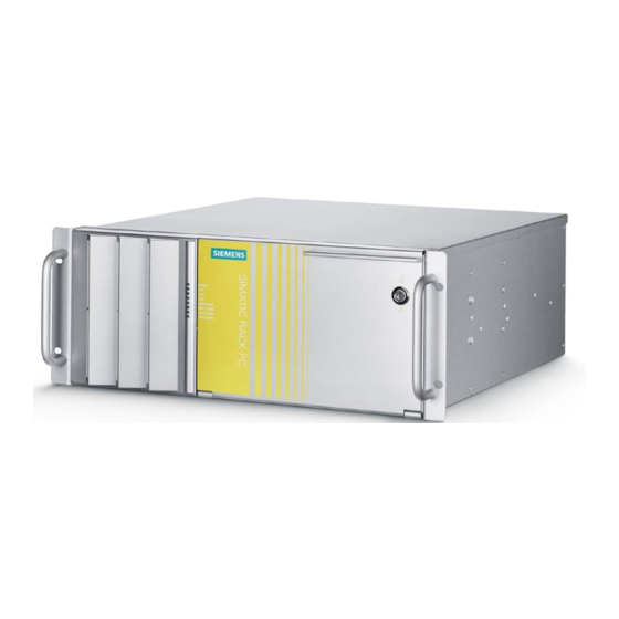 Siemens SIMATIC IPC547D Kompaktbetriebsanleitung