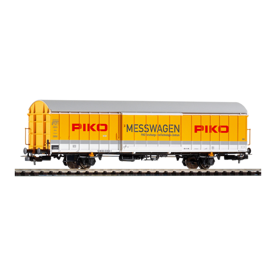PIKO H0 Messwagen Bedienungsanleitung