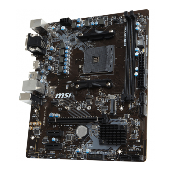 MSI A320M PRO-M2 Bedienungsanleitung