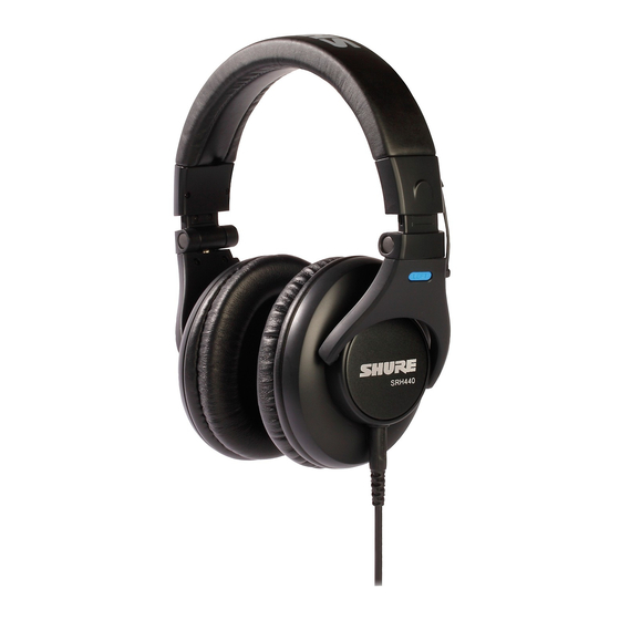 Shure SRH440 Bedienungsanleitung