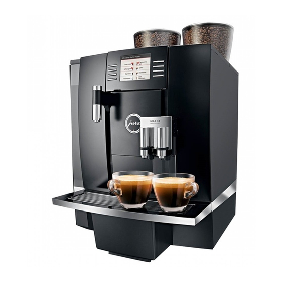 Jura GIGA X8 Professional Kurzanleitung