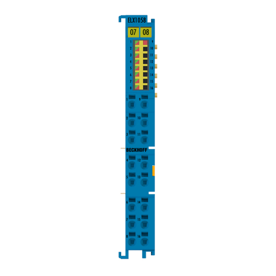 Beckhoff ELX1058 Betriebsanleitung