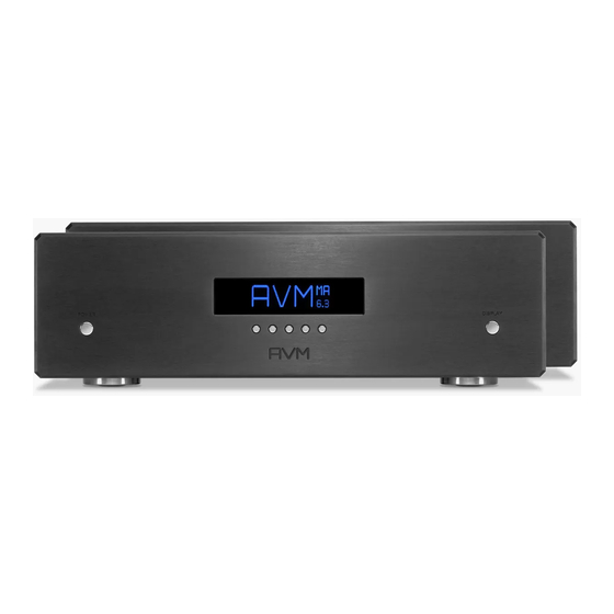 AVM OVATION MA 6.3 Bedienungsanleitung