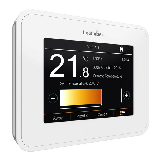 Heatmiser neoUltra Handbuch