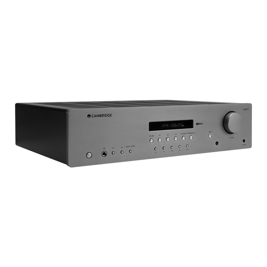 Cambridge Audio AXR100D Bedienungsanleitung