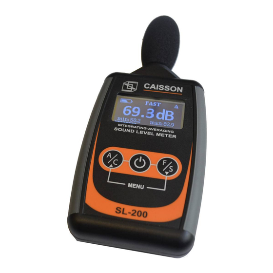 CAISSON SL-200 Bedienungsanleitung