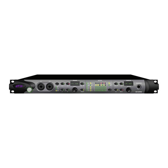 Avid Technology HD OMNI Benutzerhandbuch